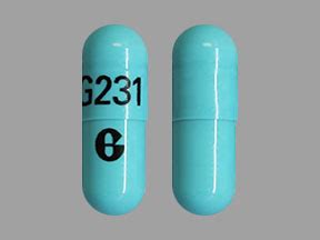 Pill Identifier results for "G 31 White and Oval". . G231 blue capsule